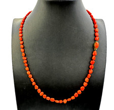 Collana corallo mediterraneo