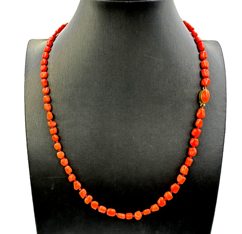 Collana corallo mediterraneo
