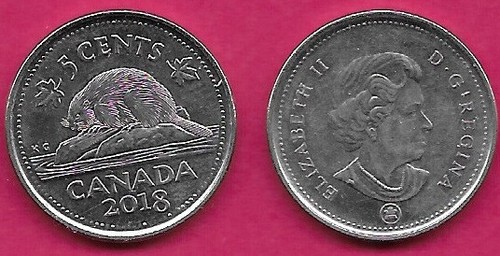 Canada centesimi 2018 unc - 5,
