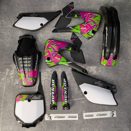 Plastiche grafica kawasaki - plastiche,