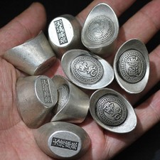 5 pezzi lingotti d'argento