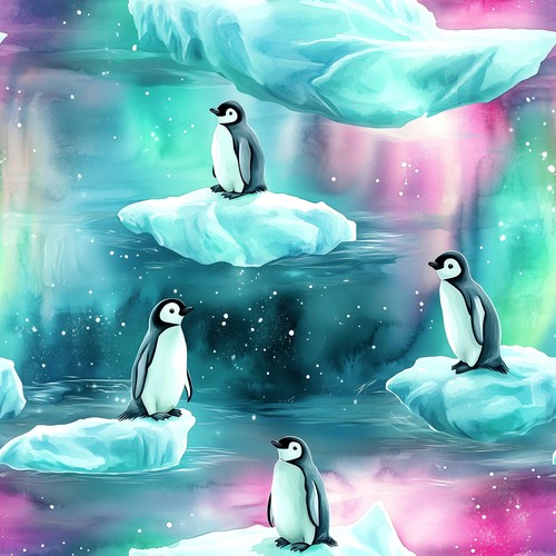 Pinguini aurora tessuto - pinguini,