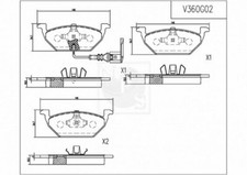 Kit pastiglie freno PER Seat