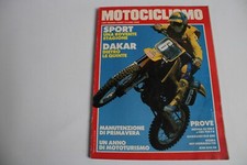 L68-MOTOCICLISMO MARZO  1987- DAKAR HONDA KTM KAWASAKI  MOTO CASCO RUOTA GOMMA