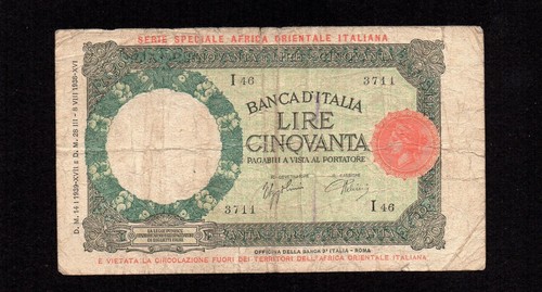 Cinquanta lire lupa - cinquanta, 50