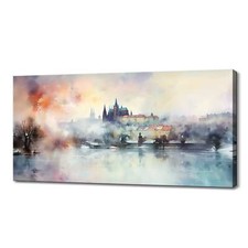 Foggy Day In Prague Stampa su