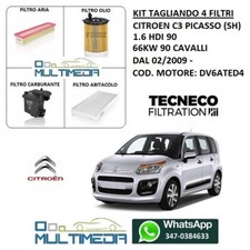 KIT TAGLIANDO 4 FILTRI TECNECO