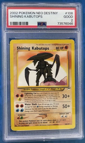 Carta pokemon shining kabutops - shining,