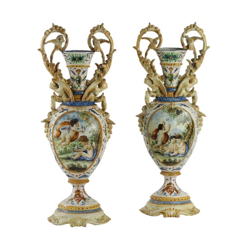 Anfore antiche maiolica motivi - anfore,