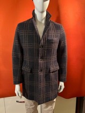 Jeordie’s Luxury Original Cappotto Uomo,taglia50,blu notte/marrone,lana.Perfetto
