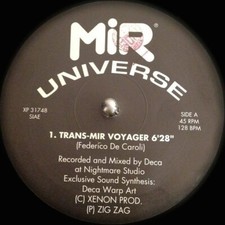 Vinyl 12" RECORD MIR UNIVERSE TRANS-MIR VOYAGER / MIR-AGE 1994 INTROVABILE RARO