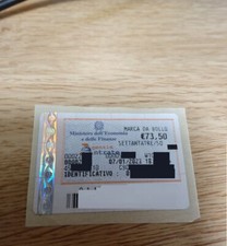 Marca da bollo 73,50 Nuova - Gennaio 23!