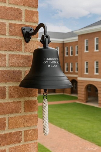 Personalized brass bell - 7",