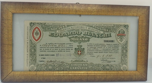 Edoardo bianchi certificato - edoardo,