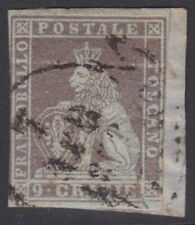 1851 - STATI ITALIANI - TOSCANA - Sc# 8, 9cr - USATO