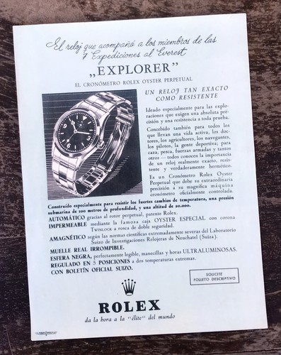 Rolex explorer vintage flyer - explorer,