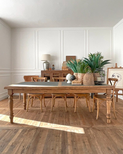 Tavolo legno massello con - legno,
