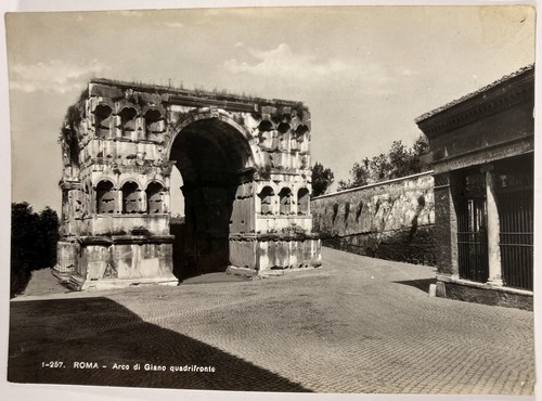 Cartolina epoca rppc roma - d'epoca,