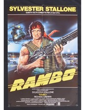 manifesto originale RAMBO 70x100cm sylvester stallone 1 edizione 1982 S04