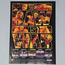 Pubblicità/poster WWF Raw Is