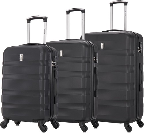 Set valigie viaggio nero - valigie,