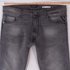 Uomos Replay M1010 LANNY Slim Skinny Elasticizzato Grigio Jeans W36 L30