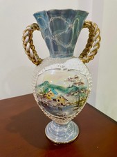 Stupendo Vaso in Ceramica Decorata a Mano – Italia, metà ‘900