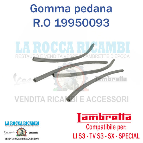 Gomma listelli pedana pezzi - pedana,
