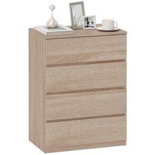 HOMCOM Cassettiera 4 Cassetti