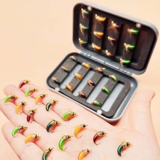 24pz/scatola mosche pesca a