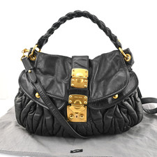 MIU MIU Matelasse Leather 2Way