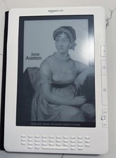 Amazon Kindle DX White - 9.7in 2nd Gen US Whispernet and leather cover - Working