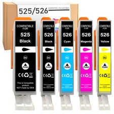 5 cartucce stampante per Canon