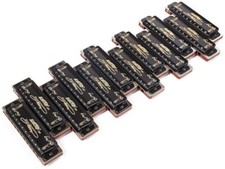EASTTOP T008K Armonica Blu Diatonica 10 Fori Set di 12 Bocca Organo Armonica Set