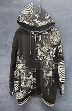 Felpa con cappuccio zip intera OCON One Color One Nation Y2K NUOVA vecchia stock hip hop taglia 4XL mACK