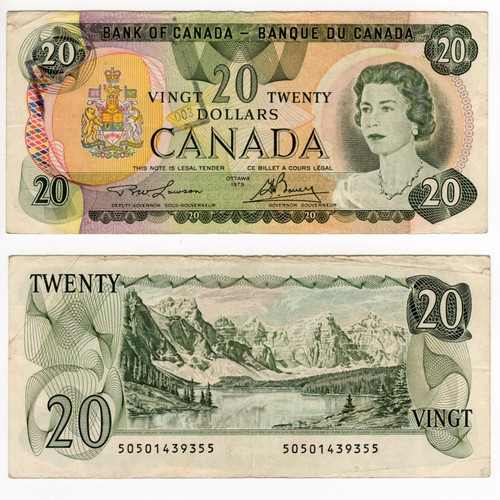 Banconote canada dollari - banconote, 20