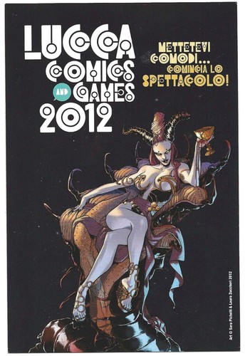 Cartolina lucca comics and - lucca,