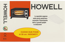 Howell Forno Pizza PIZ500 1400W | Cuoce 2 Pizze da 30cm | 12L Compatto