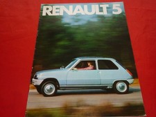 RENAULT 5 L TL LS depliant