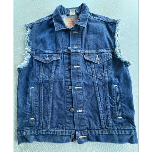 Gilet camionista denim vintage