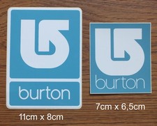 2 adesivi sticker burton snowboard sci vintage snowboard outdoor montagna RARO
