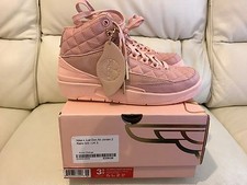 NIKE AIR JORDAN 2 2017 RETRO JUST DON GG ARANCIONE ARTICO ROSA TAGLIA UK 3 NUOVE