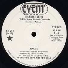 MUCHO MACHO " MACHO " NEW 12 DANCE DISCO SOUL FUNK BOOGIE ** RE-ISSUE **