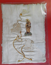 antico santino ricamato a