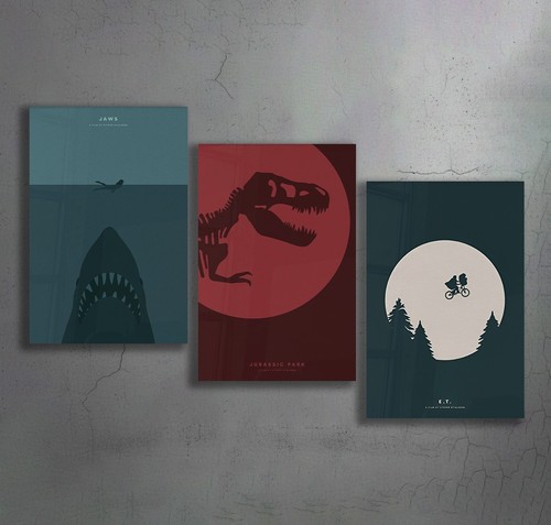 Art work set stampe poster - work, 3