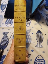 libro antico OPERE COMPLETE  di NICCOLO MACCHIAVELLI MILANO 1850 tomo 2