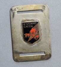 Distintivo placchetta smaltata in argento aeronautica militare 6° stormo caccia