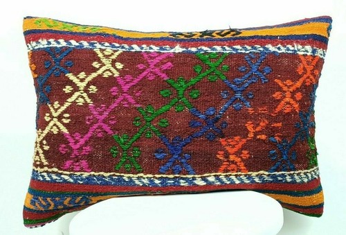 Copricuscino kilim 16x24 fatto - kilim,