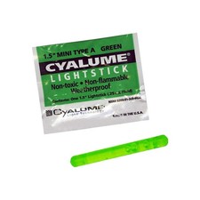 ABILITY ONE 6260-01-209-4434 Lightstick, 1-1/2 pollice L, verde, PK50 29JL48