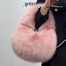 Borsa hobo peluche morbida - hobo,